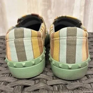 Valentino Garavani Yellow and Brown Loafers with Geometric Pattern Valentino Garavani | Shoes | Valentino Garavani Yellow And  main image 2
